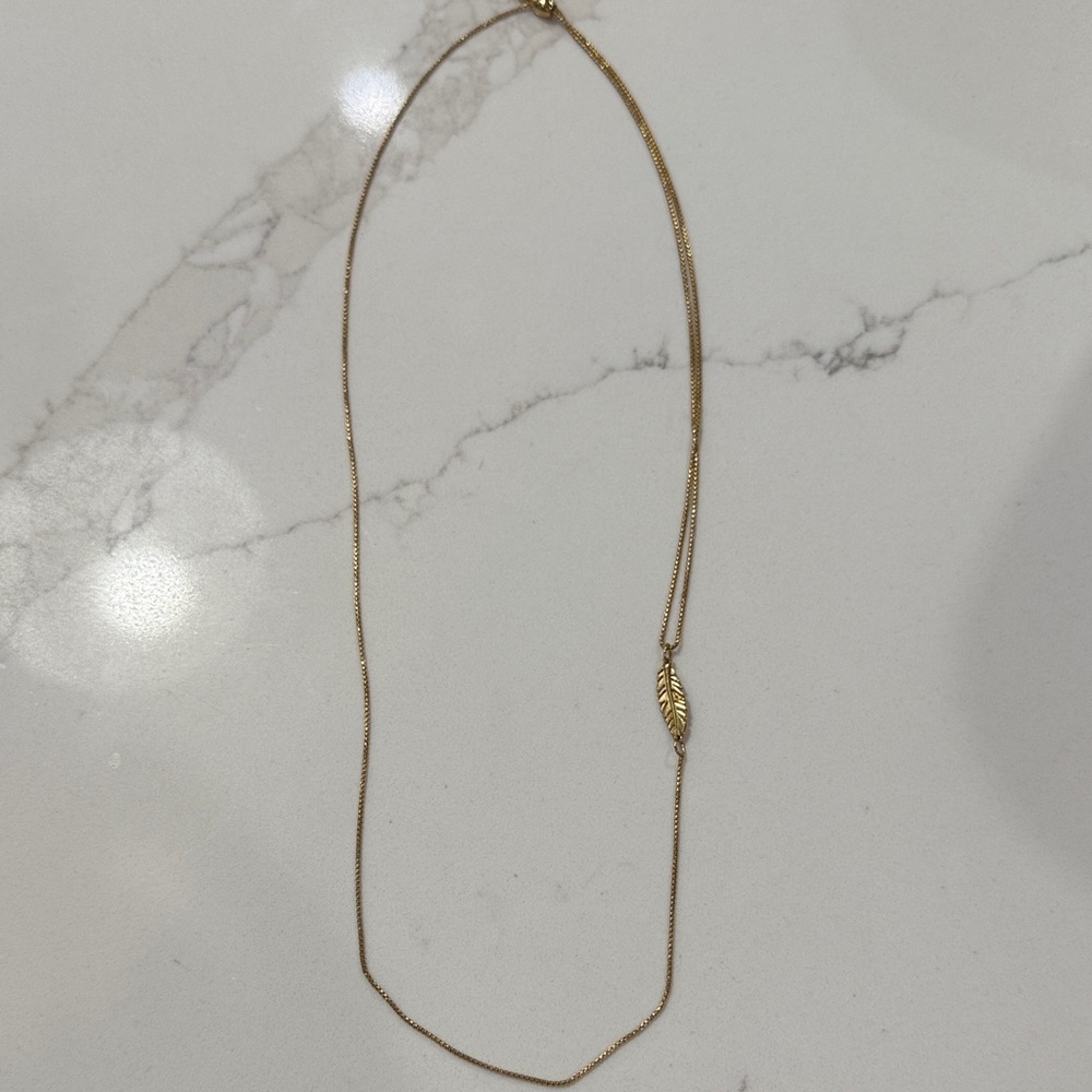 Alex & Ani Leaf necklace